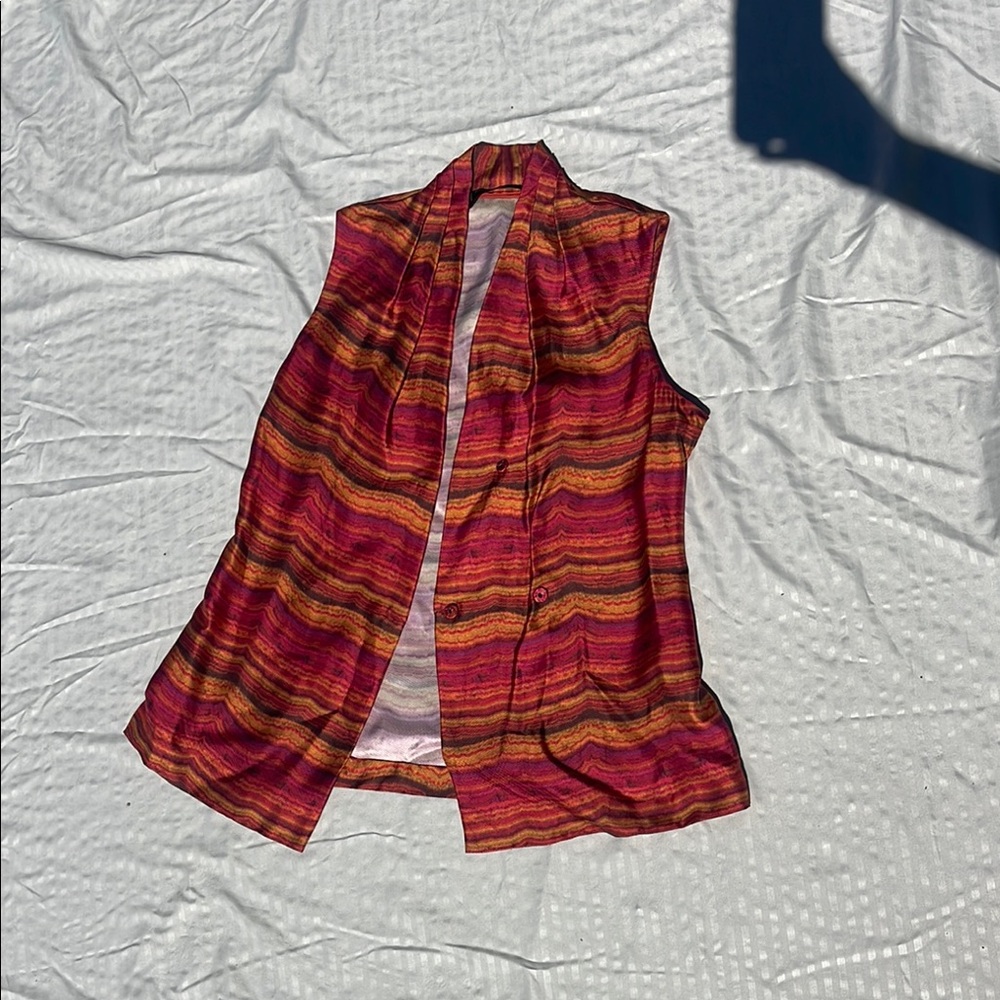Striped Sleeveless Women's Top